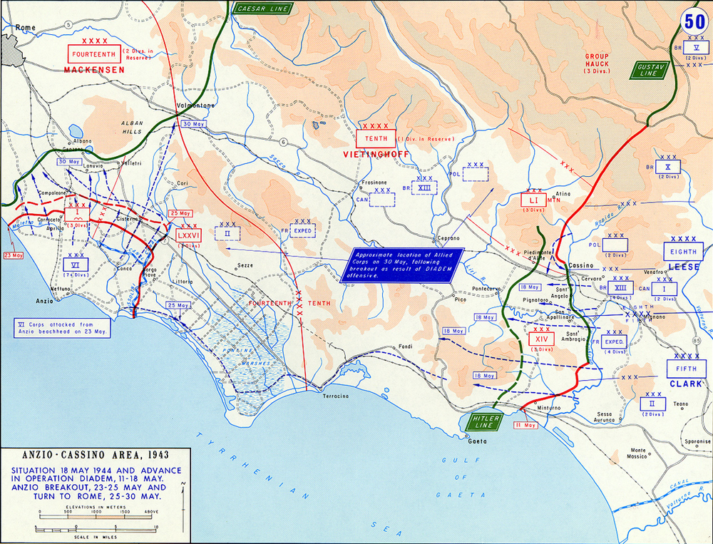 Allies link up at Anzio