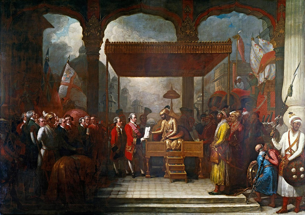 Treaty of Allahabad: Mughal Emperor Shah Alam II and British East India Company agreement.