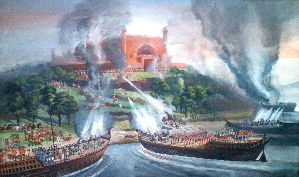 Mughals expel Arakanese from Chittagong port.