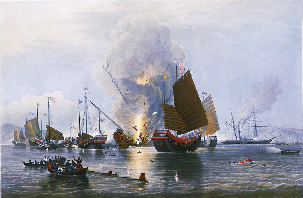 British East India Company's trade monopoly ended after First Opium War with China.