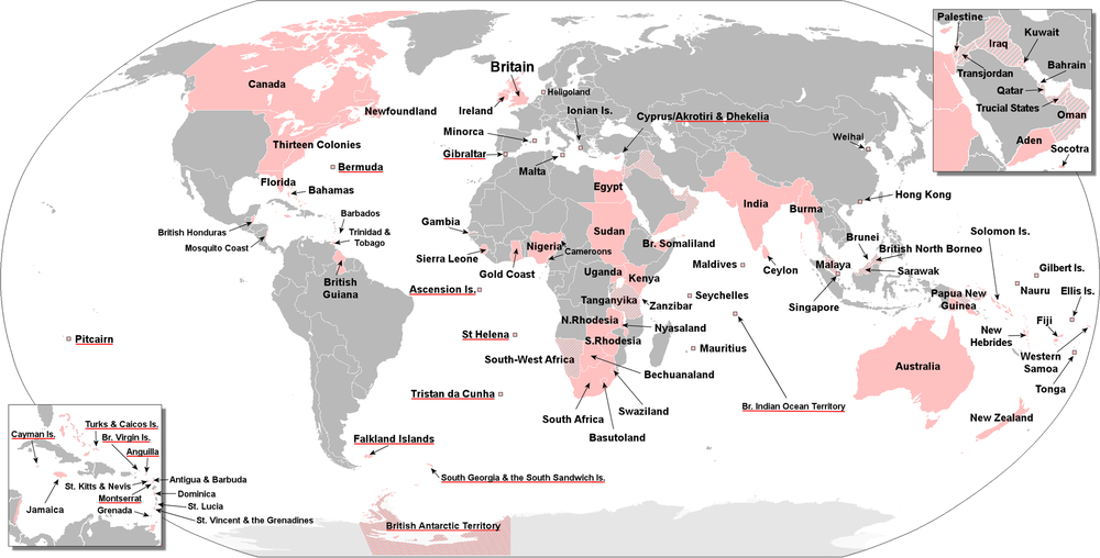 British Empire: Dominating a quarter of Earth's landmass at its zenith.