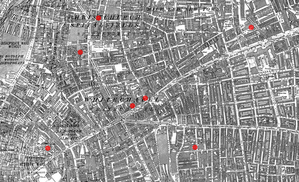 Jack the Ripper's reign of terror in London's Whitechapel district unnerves residents and authorities.