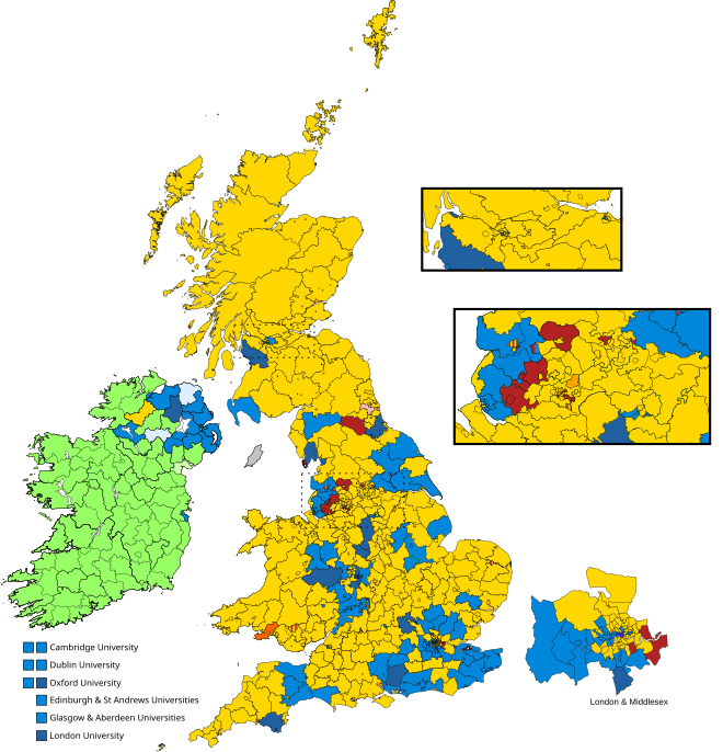 1906 General Election: Liberal Party's landslide victory under Henry Campbell-Bannerman's leadership.
