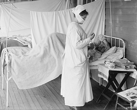 Devastating impact of Spanish flu pandemic in the UK: illness and death widespread.