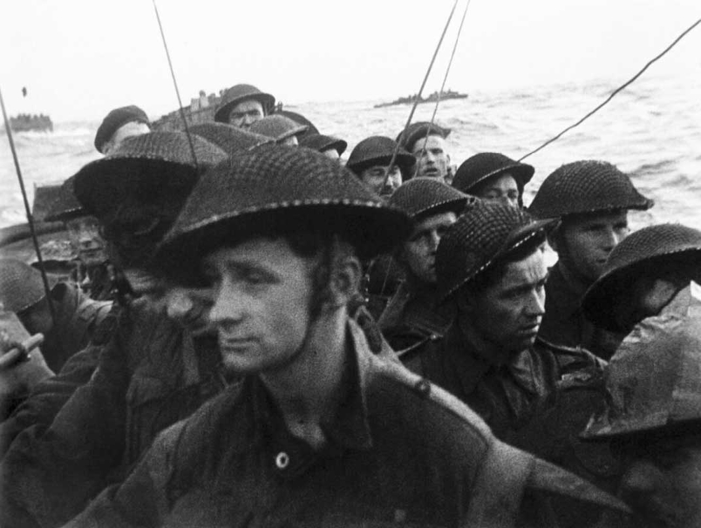 D-Day: Allied forces' Normandy Beach landing.