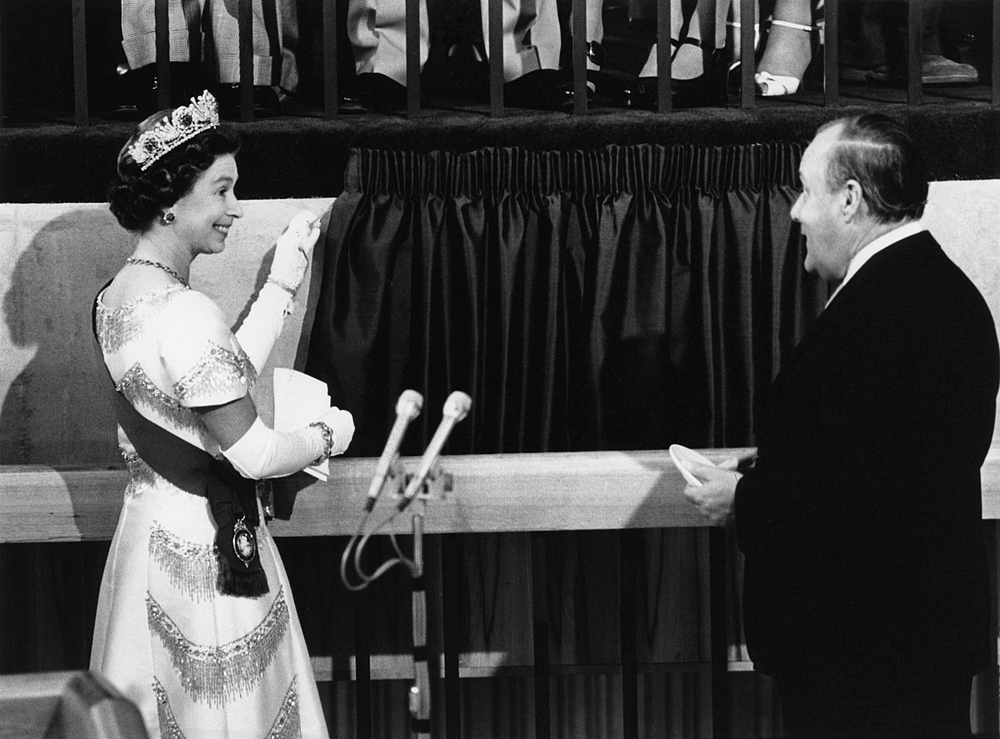 Queen marks 25 years on the throne with Silver Jubilee celebration.