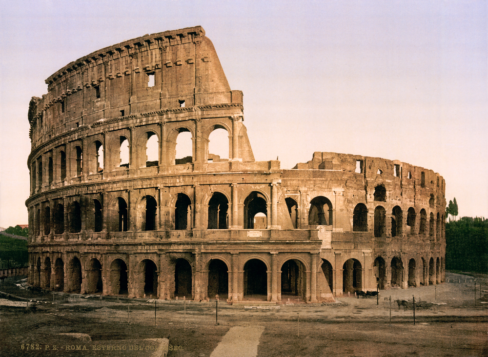 Emperor Titus inaugurates Rome's iconic Colosseum, a historic landmark still standing today.