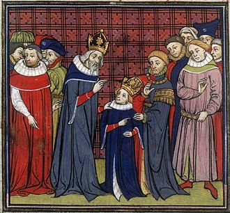 Charlemagne names his son Louis the Pious co-emperor, solidifying succession in the Frankish Kingdom.
