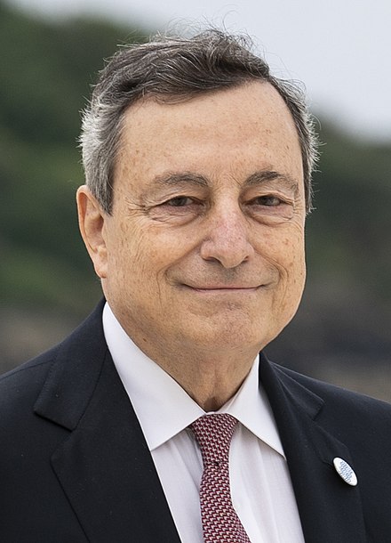 Mario Draghi sworn in as Prime Minister amid political crisis, bringing stability to government.