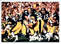 Super Bowl XIV: Pittsburgh Steelers defeated Los Angeles Rams 31–19 at Rose Bowl in Pasadena, California.