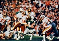 Super Bowl XVII: Washington Redskins defeated Miami Dolphins 27–17 at Rose Bowl in Pasadena, California.