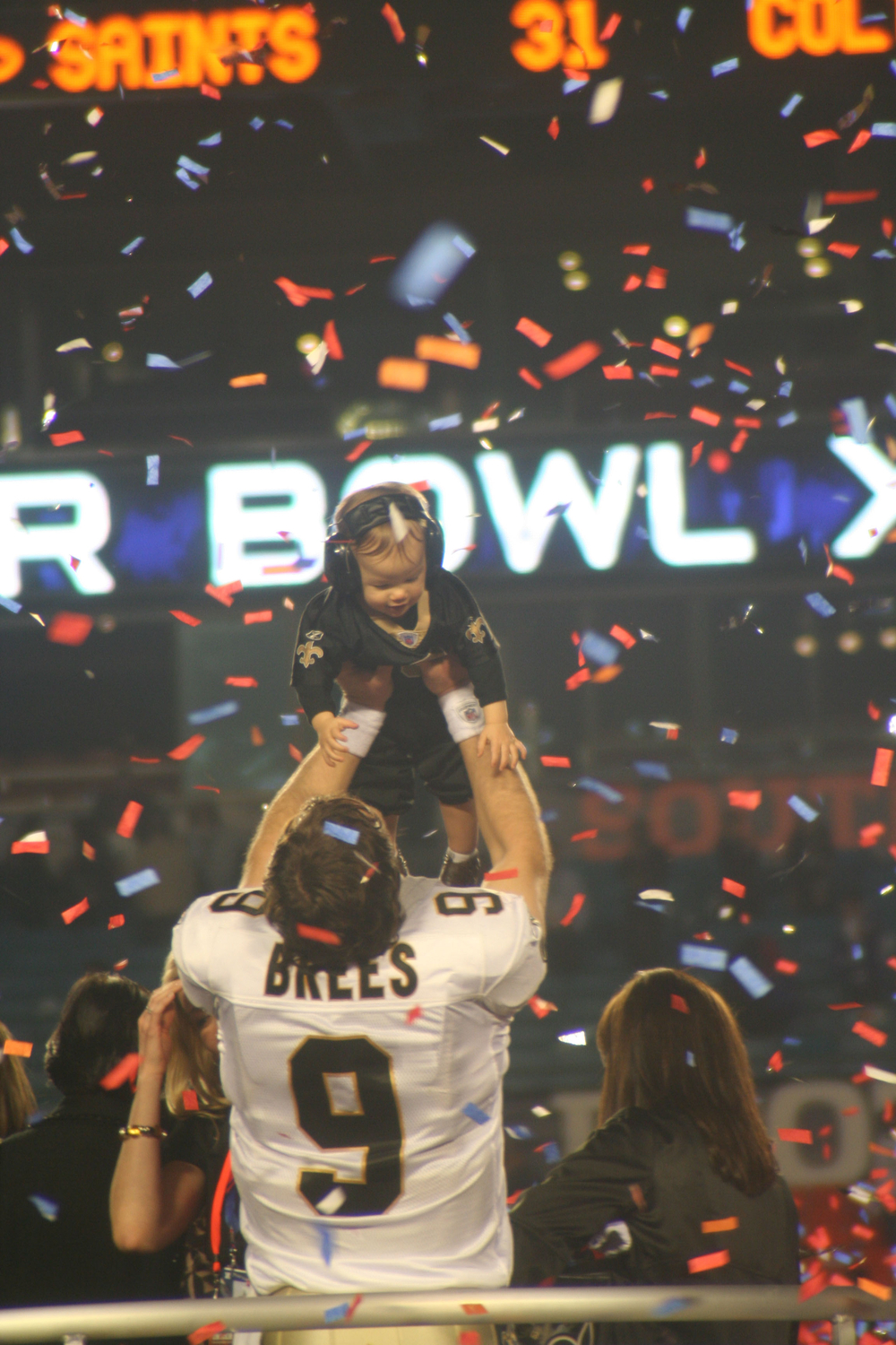 Super Bowl XLIV: New Orleans Saints defeated Indianapolis Colts 31–17 at Sun Life Stadium in Miami Gardens, Florida.