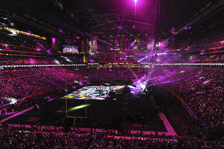Super Bowl XLVI: New York Giants defeated New England Patriots 21–17 at Lucas Oil Stadium in Indianapolis, Indiana.