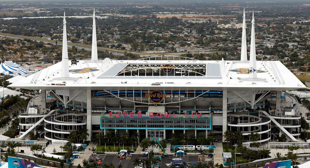 Super Bowl LIV: Kansas City Chiefs defeated San Francisco 49ers 31–20 at Hard Rock Stadium in Miami Gardens, Florida.