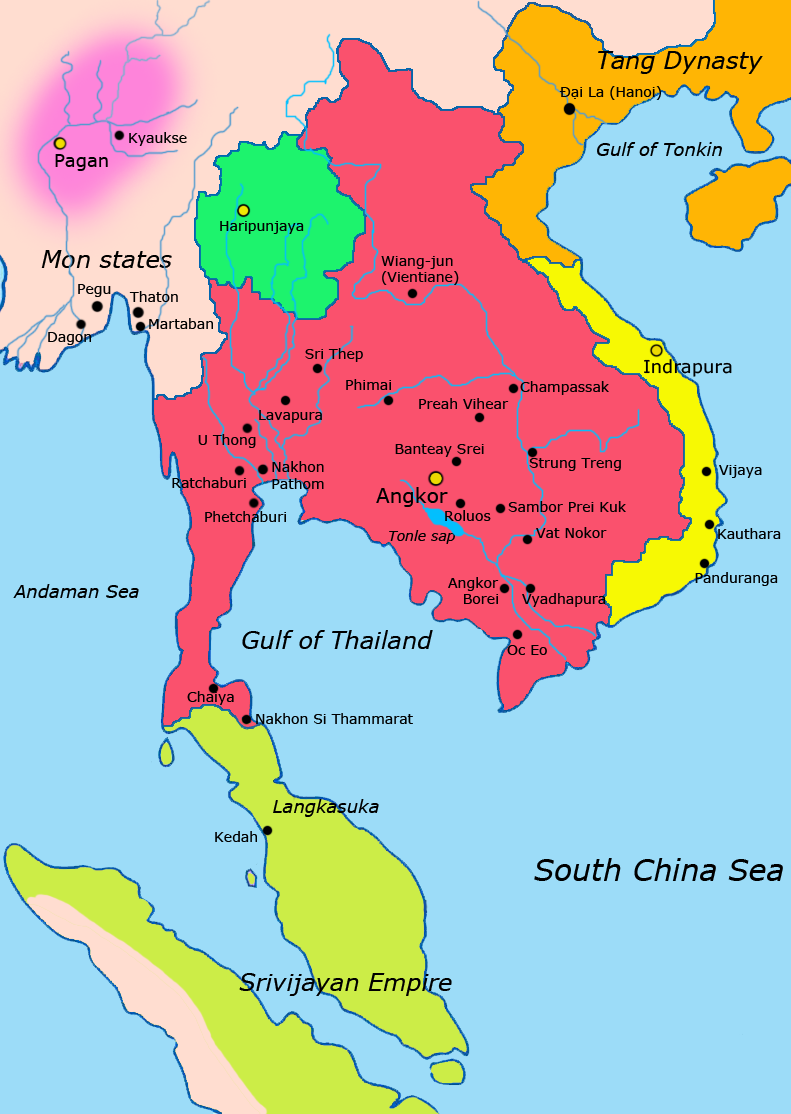 Formation of the Khmer Empire in Southeast Asia.