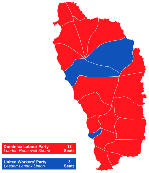 Dominica Labour Party wins fifth term; Skerrit returns as Prime Minister.