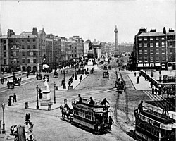 Easter Rising in Dublin: Fight for Irish Independence against British Rule in 1916.