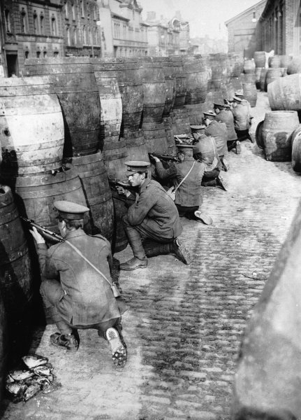 Easter Rising: Declaration of Irish Republic & British Suppression in Dublin's Uprising