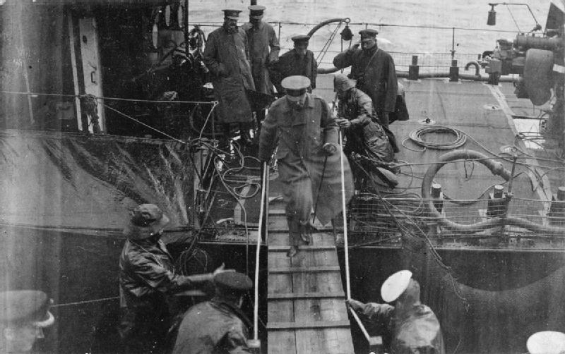 Loss of Lord Kitchener on HMS Hampshire in WWI: Impact on British war effort.