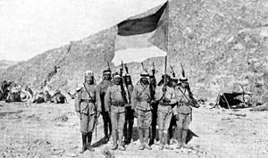 Arab Revolt against Ottoman rule with British support during World War I.