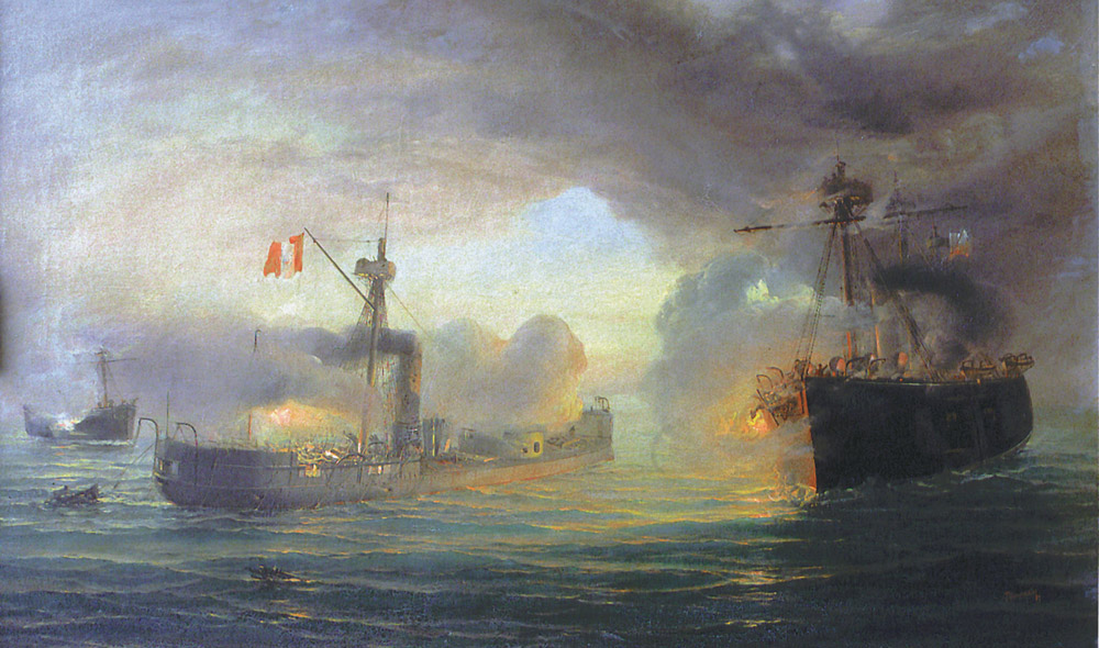 Chile Declares War on Peru, Initiating the Pacific War and the Battle of Angamos