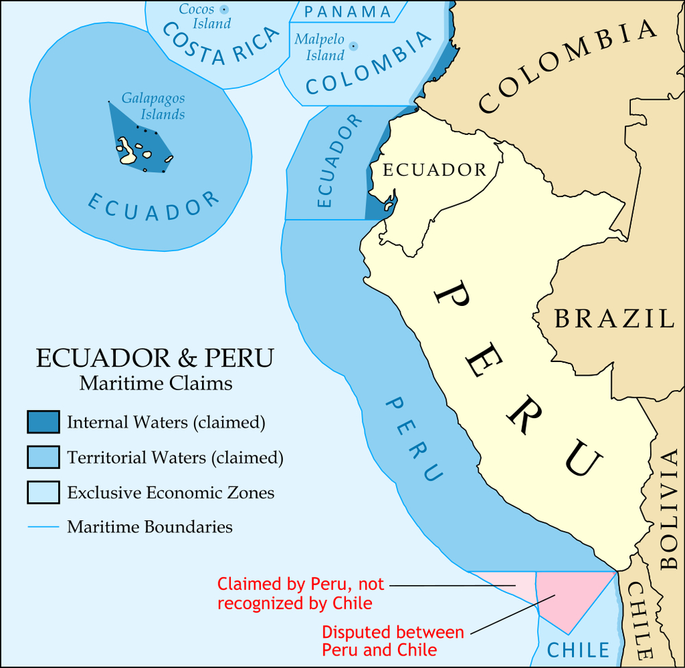Peru brings forth the case of Chilean–Peruvian maritime dispute to the International Court of Justice at The Hague