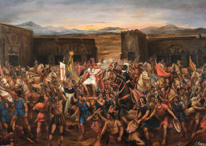 Francisco Pizarro Leads The Battle of Cajamarca