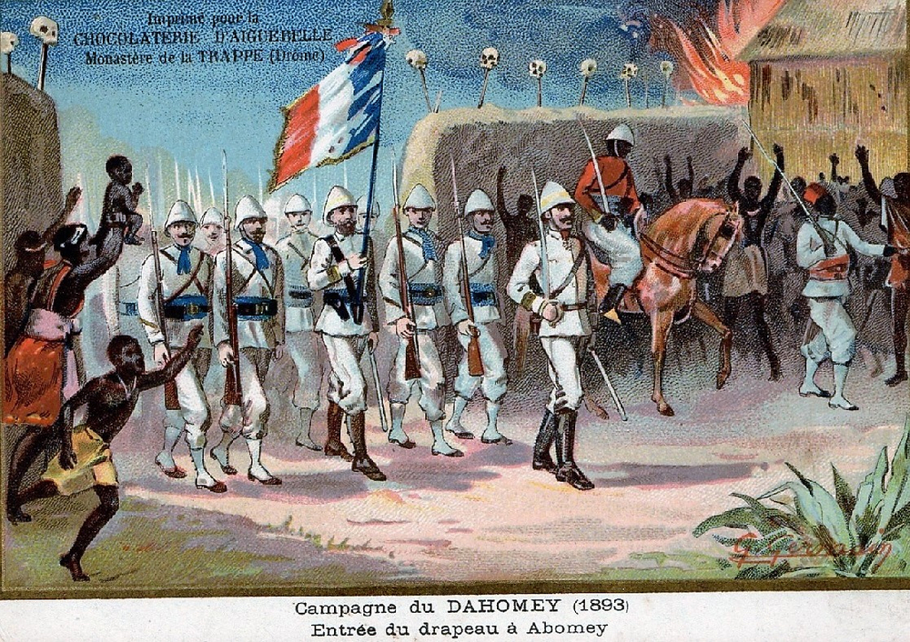 Arrival of Portuguese traders in Dahomey