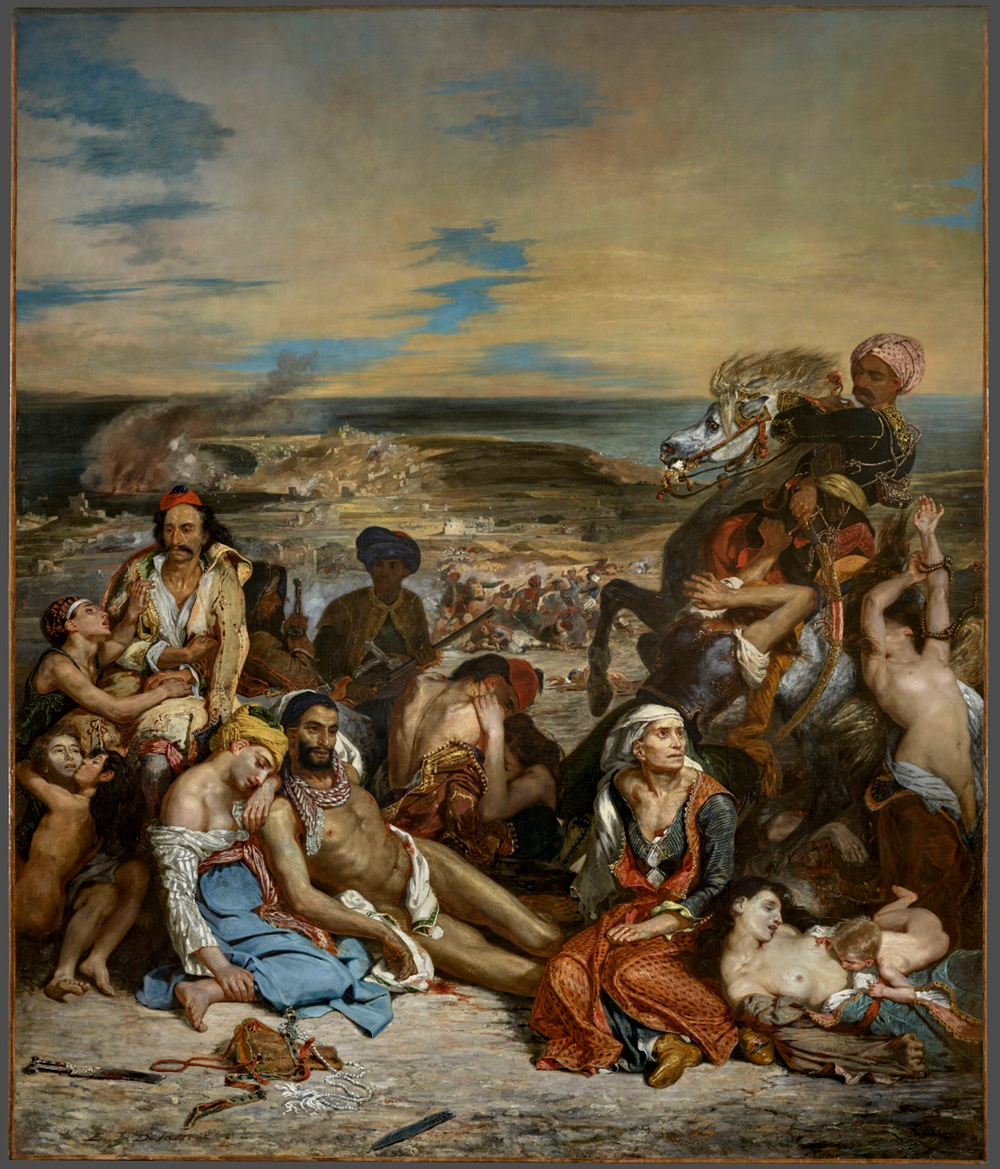 Tragic Painting: Chios Massacre Portrait