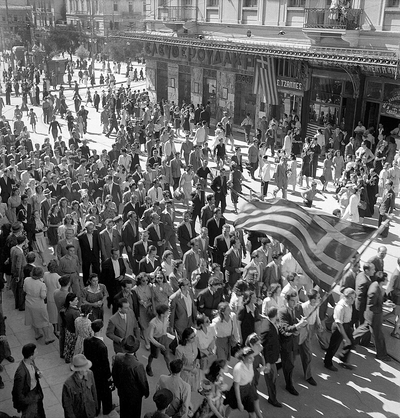 Liberation of Athens from German Occupation in WWII
