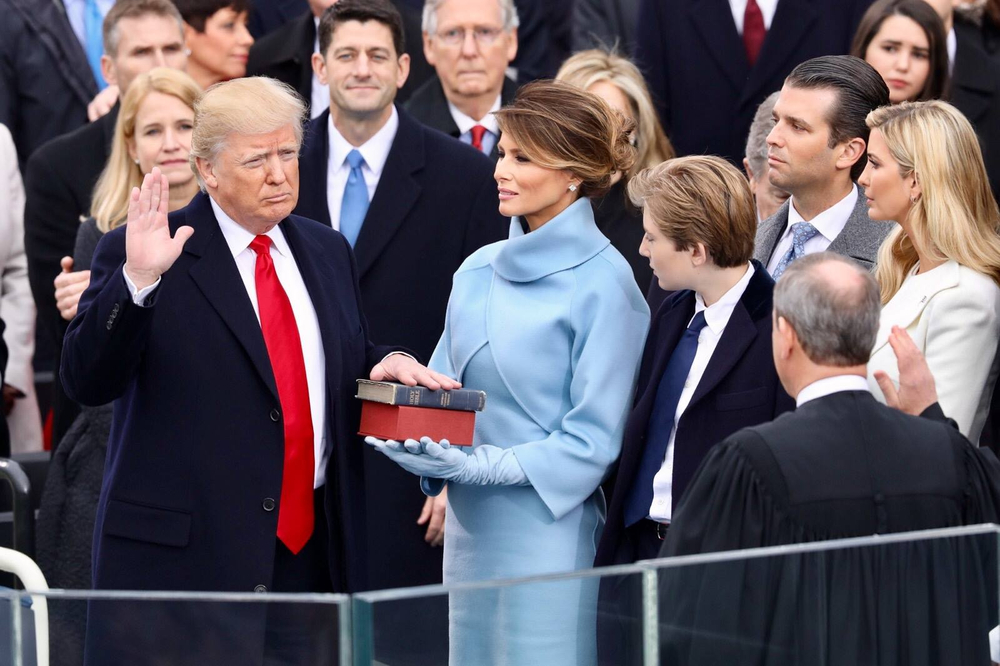 Donald Trump's political journey and impact as the 45th President of the United States.