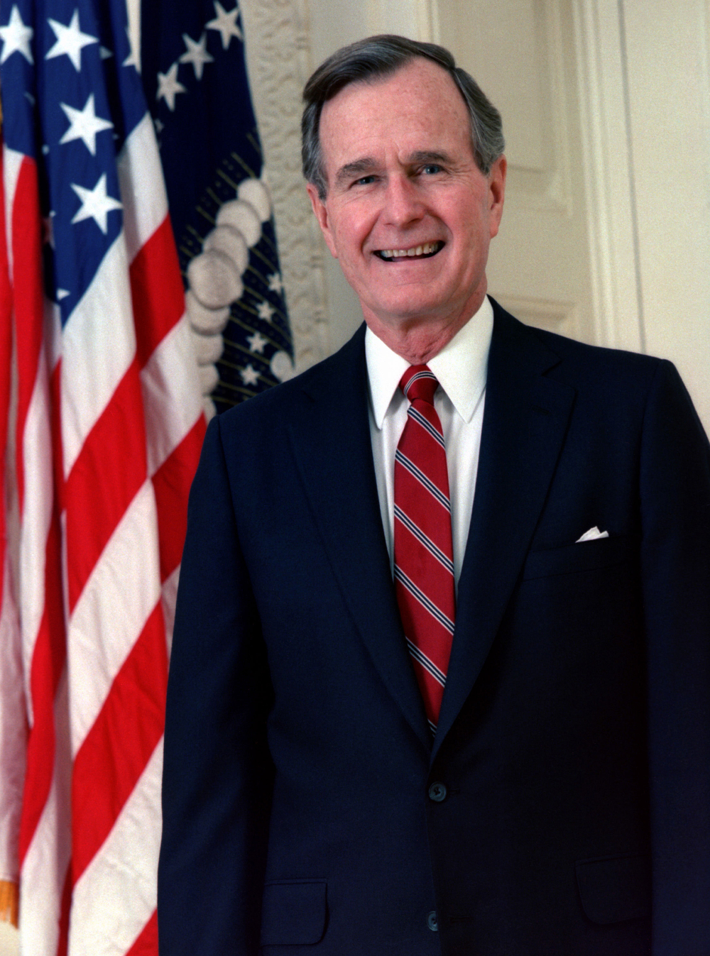 Presidency of George H. W. Bush - Political career, policies, and achievements during presidency highlighted.