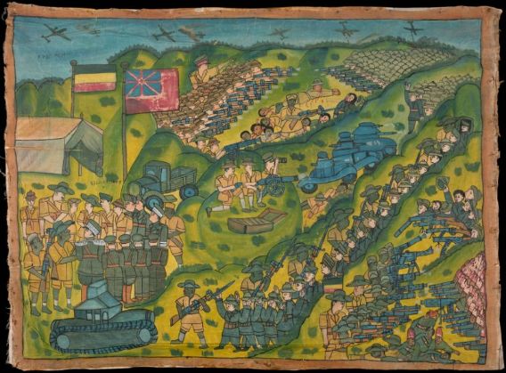 Siege and defeat of Gondar by Oromo warriors in historical conflict.