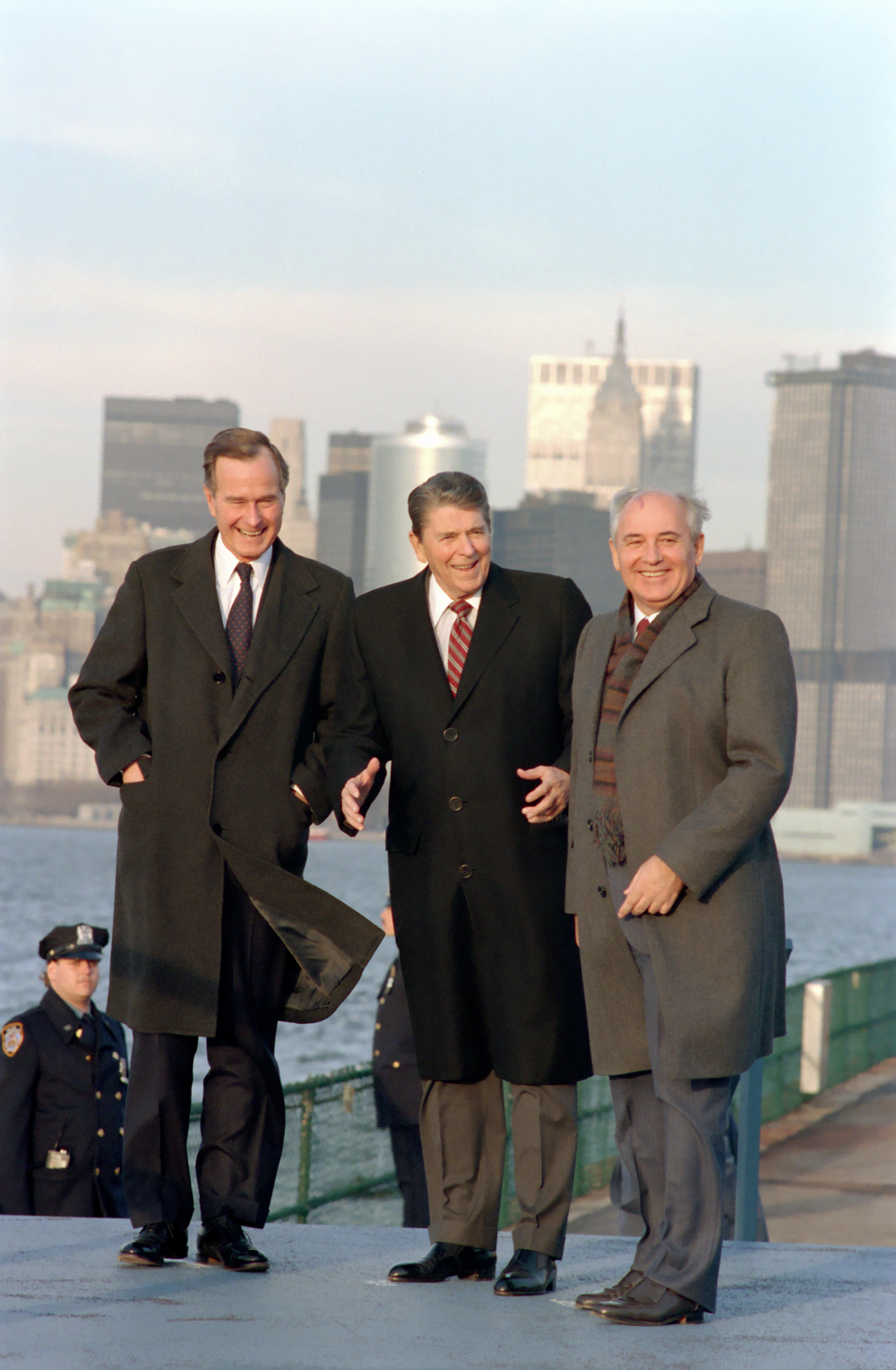 Mikhail Gorbachev visits New York