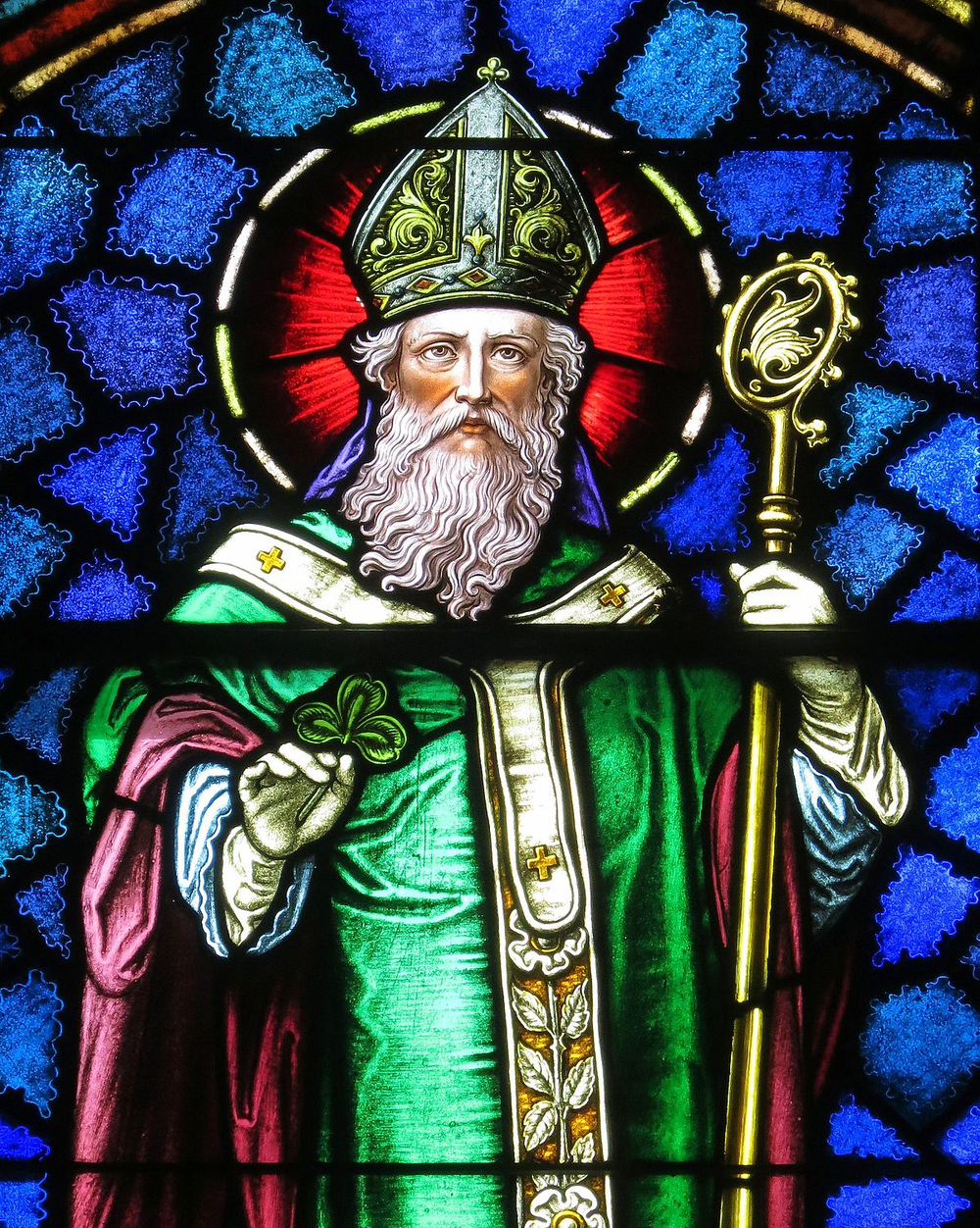 Saint Patrick's arrival and spread of Christianity in Ireland by the renowned saint.