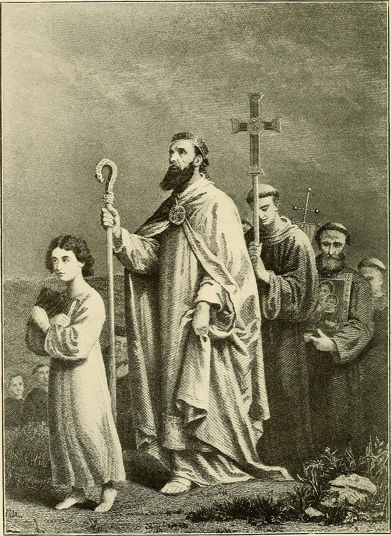 Saint Patrick embarks on his mission to introduce Christianity to the people of Ireland.