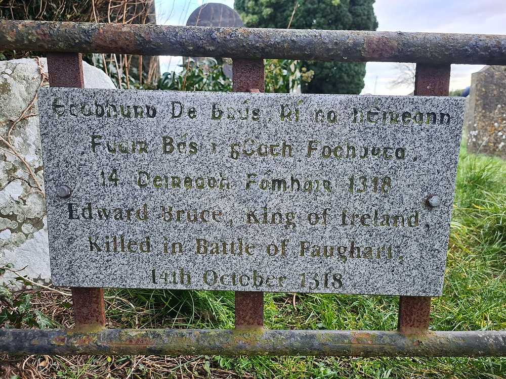Edward Bruce's defeat and death at Battle of Faughart marking the end.
