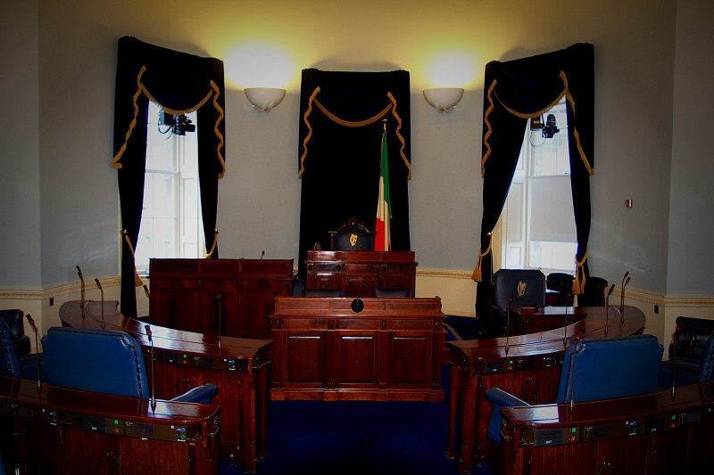 The Inaugural Sitting of Seanad Éireann in Its New Chamber