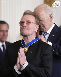 Bono receives the US Presidential Medal of Freedom