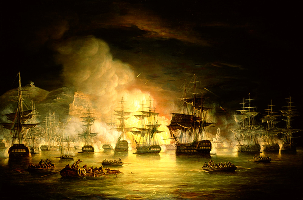 Tunisia battles Barbary pirates alongside British and Dutch allies against maritime threats.