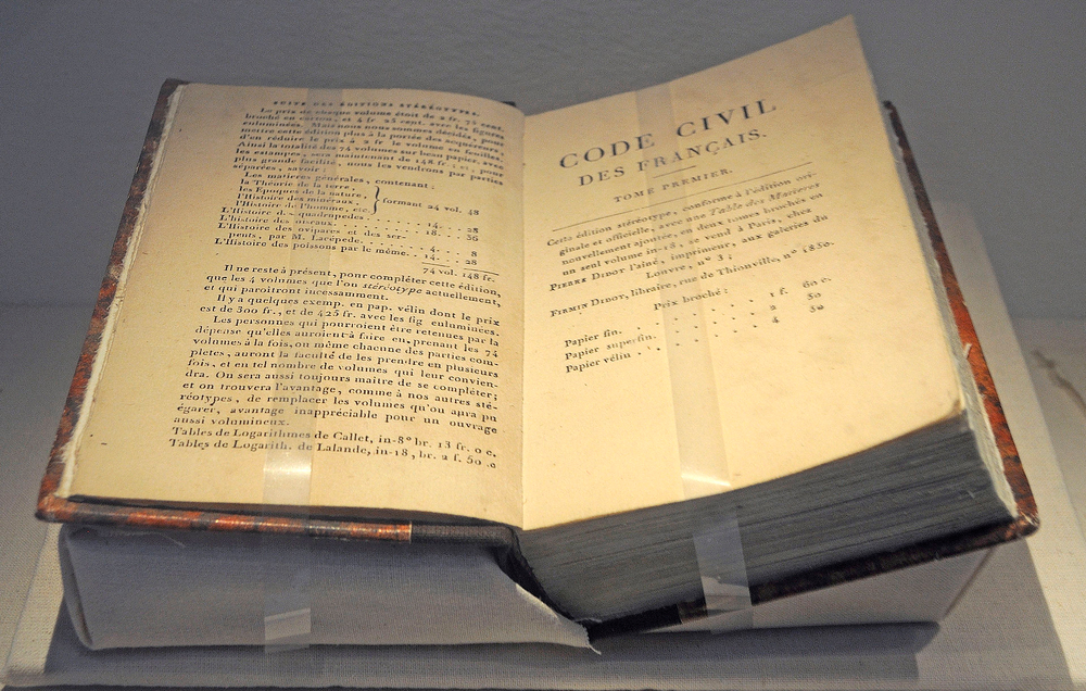 Tunisia adopts legal system based on Napoleonic Code.