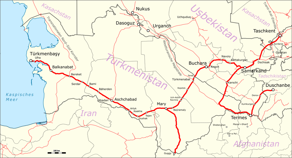 Establishing the Trans-Caspian Railway trifecta to Samarkand and Tashkent
