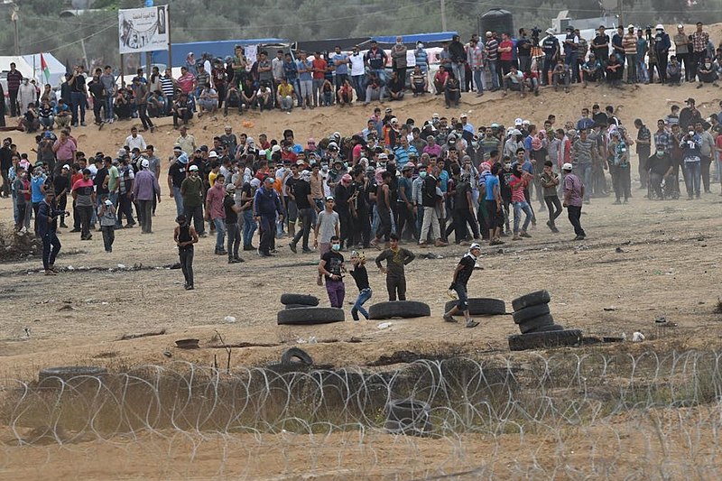 The Great March of Return Protests For Palestinian Refugees Rights.