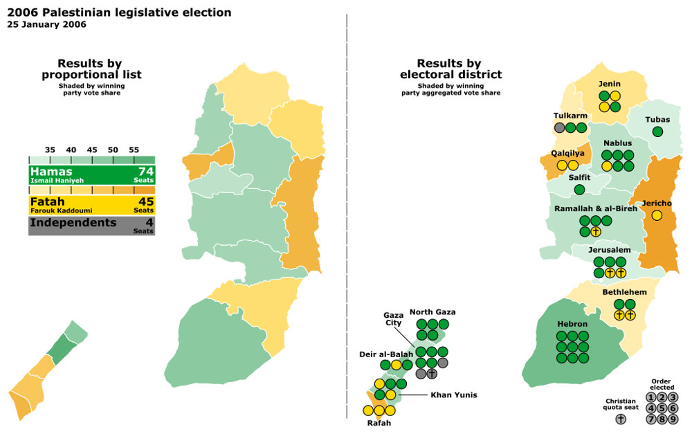 Palestinian Legislative Elections Conducted in January 2006 Amidst Regional Tensions
