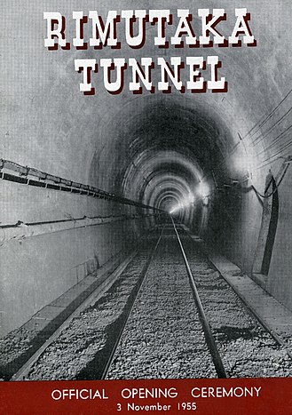 Rimutaka rail tunnel opened.