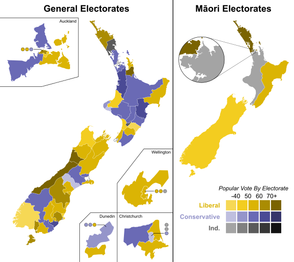 General Election Results and Changes in New Zealand Parliament.