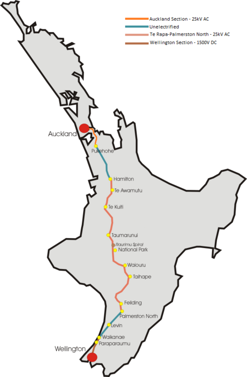 Inauguration of Auckland-Wellington Railway Line.