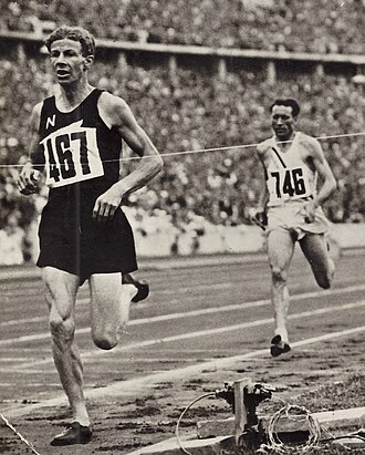 Jack Lovelock's Olympic Gold and World Record in 1500m.