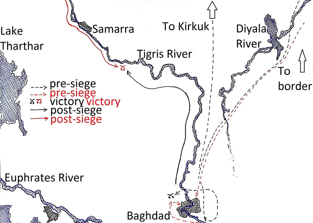 Baghdad falls under Nadir Shah's rule during Persian conquest.