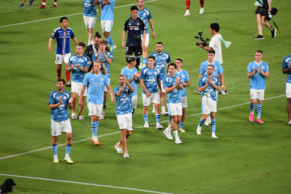 Manchester City Achieves Historic Double: Premier League and Champions League titles in same season.